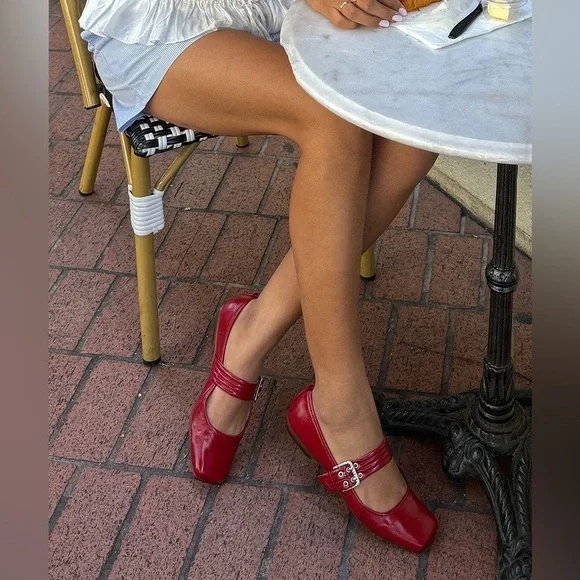 Dolce Vita Arora Mary Jane Ballet Flats with Buckle - Picture 2 of 8